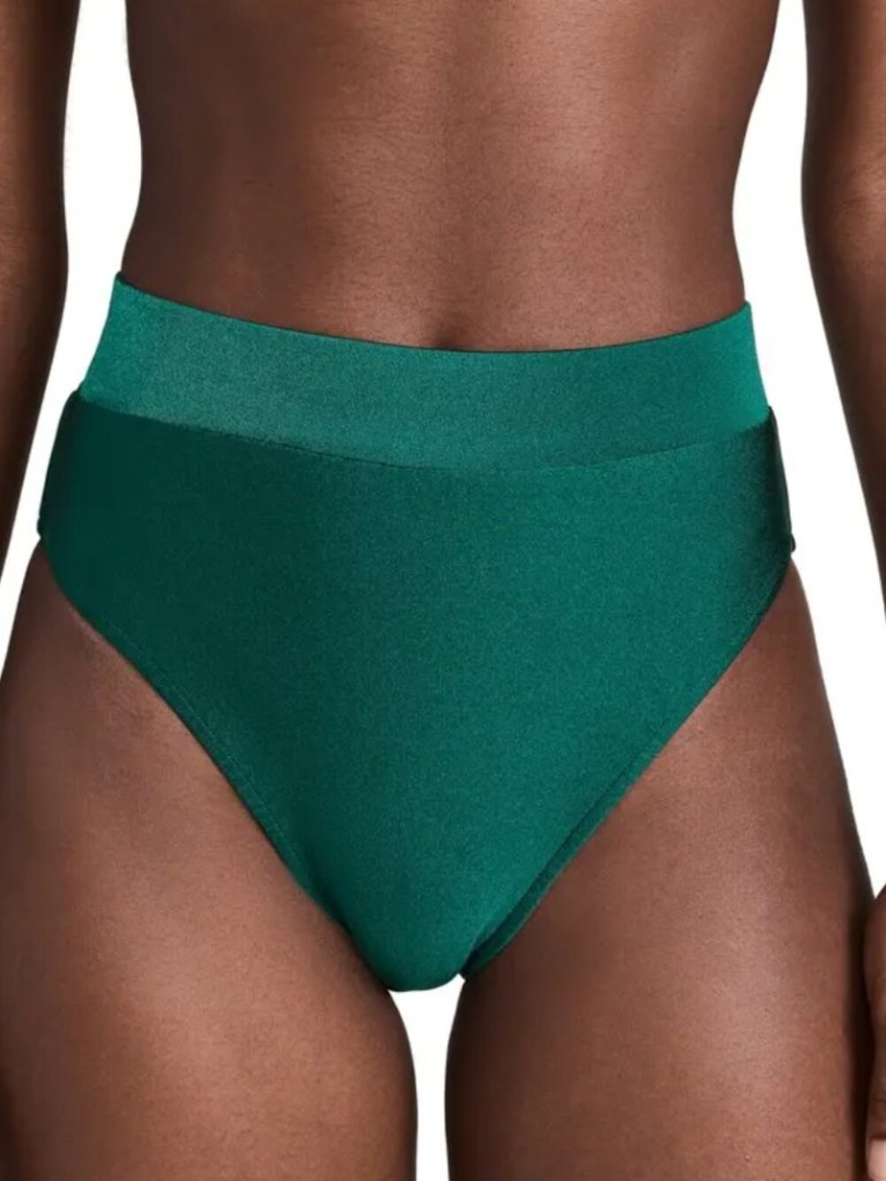 NWOT PatBO Galapagos High Waisted Bikini Bottom - Teal, forest green
